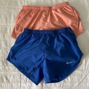 Nike running shorts! 2 pack, both size XS